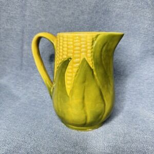 Vintage SHAWNEE Pottery CORN KING #70 Creamer Syrup Gravy Pitcher 5" 12 Oz